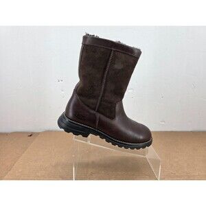 UGG Brooks Boots 5381 Womens Mid Calf Leather Sheepskin Brown Suede Size 7